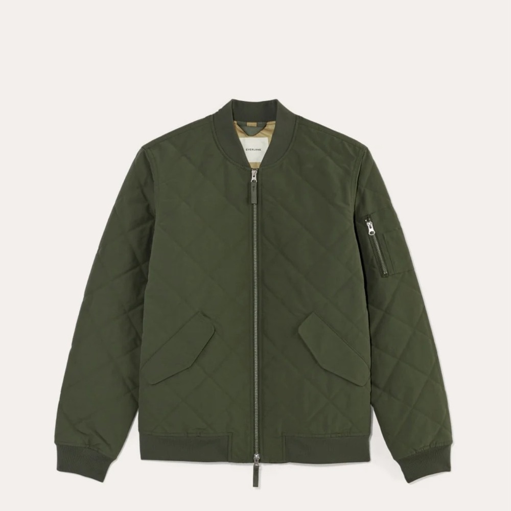 Men’s The Quilted Bomber Jacket Evereve - Picture 4 of 6